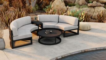 the wicker outdoor furniture